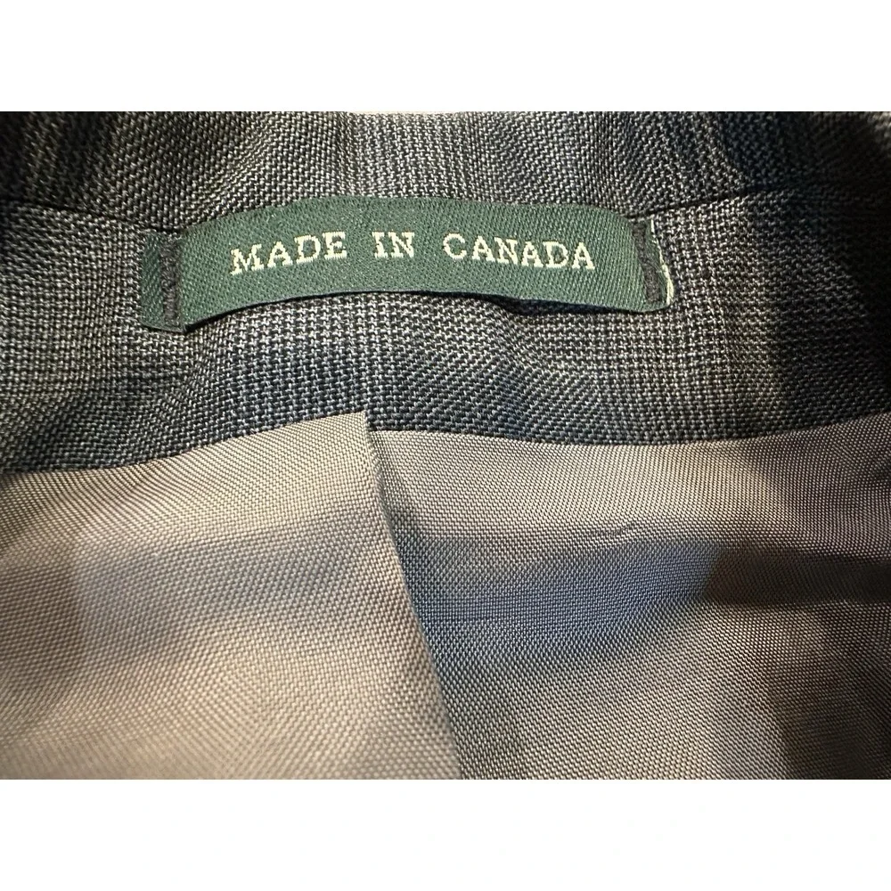 Vintage Lauren Ralph Lauren Grey Blazer Made in Canada 41R